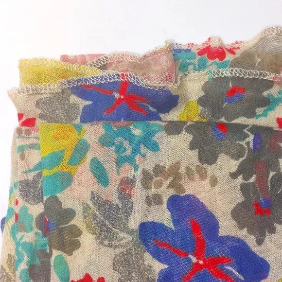 Crown Women's Cotton Blend Floral Scarf Headwrap Shawl Wrap Multicolor - Picture 6 of 7